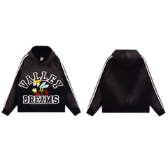 Vale Forever Valley Dreams Bee Graphic Striped Hoodie