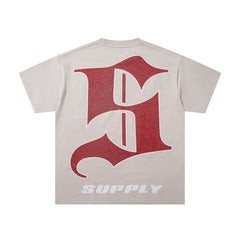 SUPPLY Alien Warrior Graphic Oversized White T-Shirt