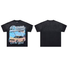DUAA On The Road Lowrider Tropical Vintage Graphic Tee
