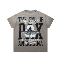 Rare Peace Retro Movie Poster Taupe Washed Oversized Graphic T‑Shirt
