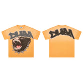DUAA Gorilla Spike‑Chain Gradient Orange Graphic Tee