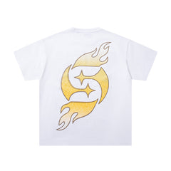 SUPPLY Angel Flame Graphic Oversized White T-Shirt