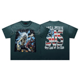 Rare Peace SOS Demon Warrior Graphic Streetwear Tee