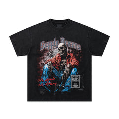 SUPPLY Dark Fantasy Graphic Oversized Black T-Shirt