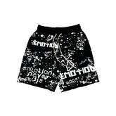 Black “Graffiti” Shorts