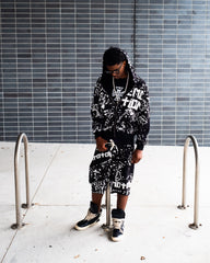 Black “Graffiti” Shorts