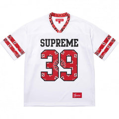 Supreme 39 Football Jersey T-Shirt - White
