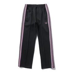 Needles Zebra Stripe Side Tape Track Pants Black Pink