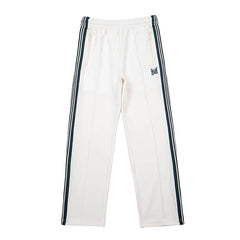 Needles Zebra Stripe Side Tape Track Pants Off‑White Navy