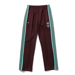 Needles Burgundy Mint Zebra Stripe Track Pants