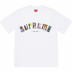 Supreme Multi-Color Arc Logo T-Shirt - White