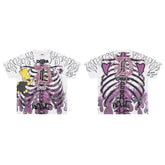 DUAA Purple Skeleton Cartoon Character Vintage Graphic Tee