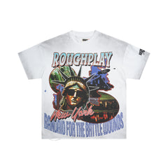 Roughplay NYC Sunglass Statue Of Liberty Double‑Sided Vintage Distressed Tee