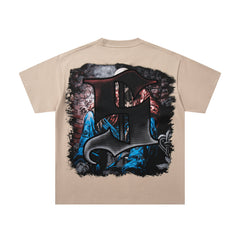 SUPPLY Dark Warrior Graphic Oversized Beige T-Shirt