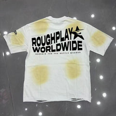 Roughplay Vacation Skeleton Flamingo Float Retro Distressed Tee