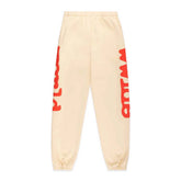 Sp5der Beluga Sweatpants Cream Red