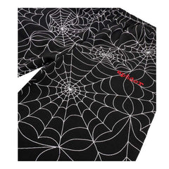 Sp5der Embroidered Black AOP Sweatpants
