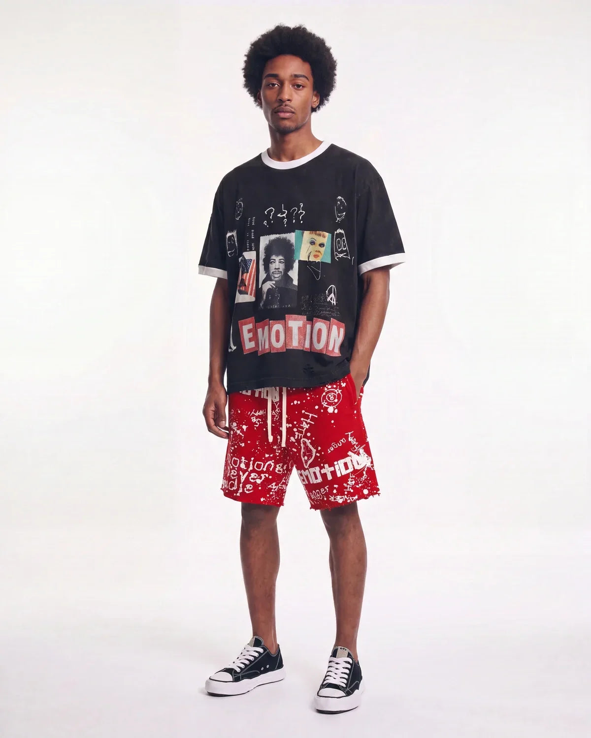Mixed Emotions Static Tee Black