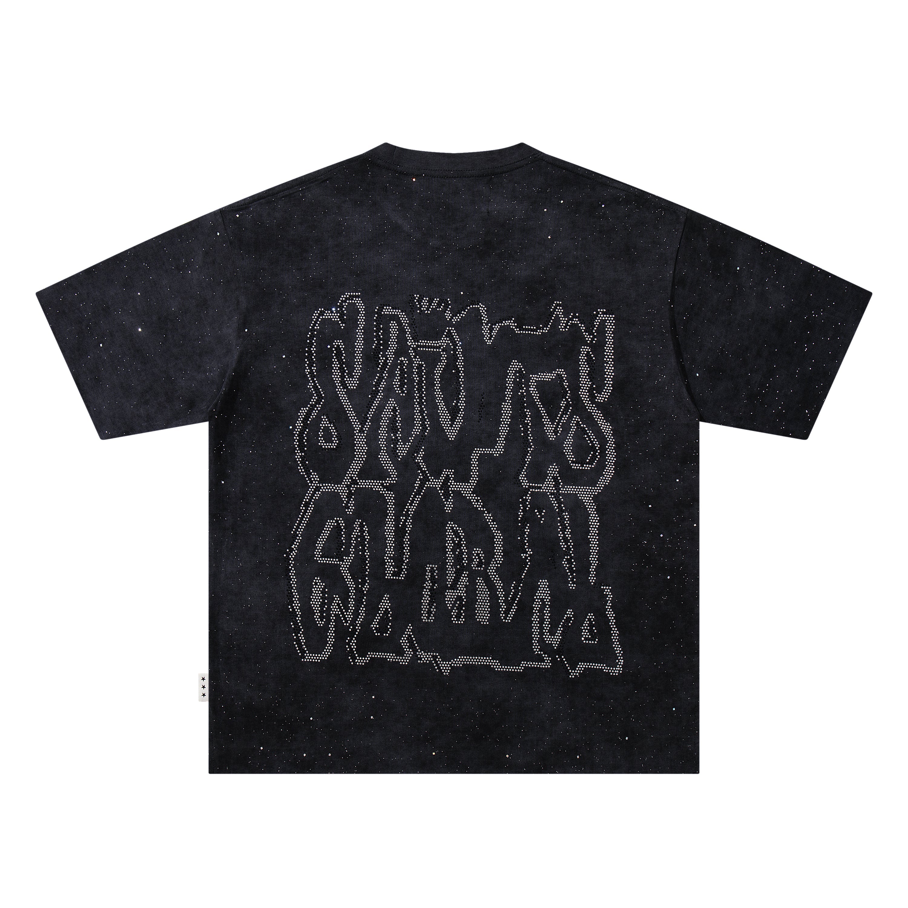 BKYS Praying Baby Black Oversized Graphic T-Shirt