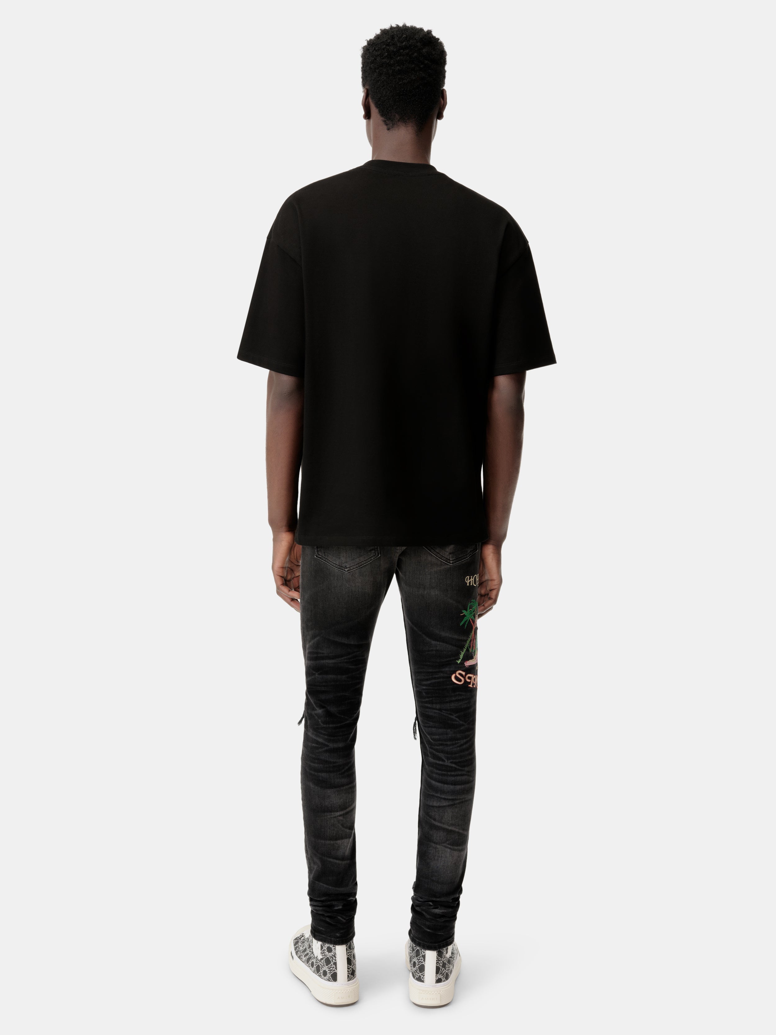 AMIRI SCRIPT TEE - Black