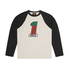 NUMBER 1 RAGLAN LS [BLACK]