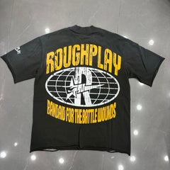 Roughplay Your Soul Is Mine Psychedelic Skeleton Eyeball Distressed Tee