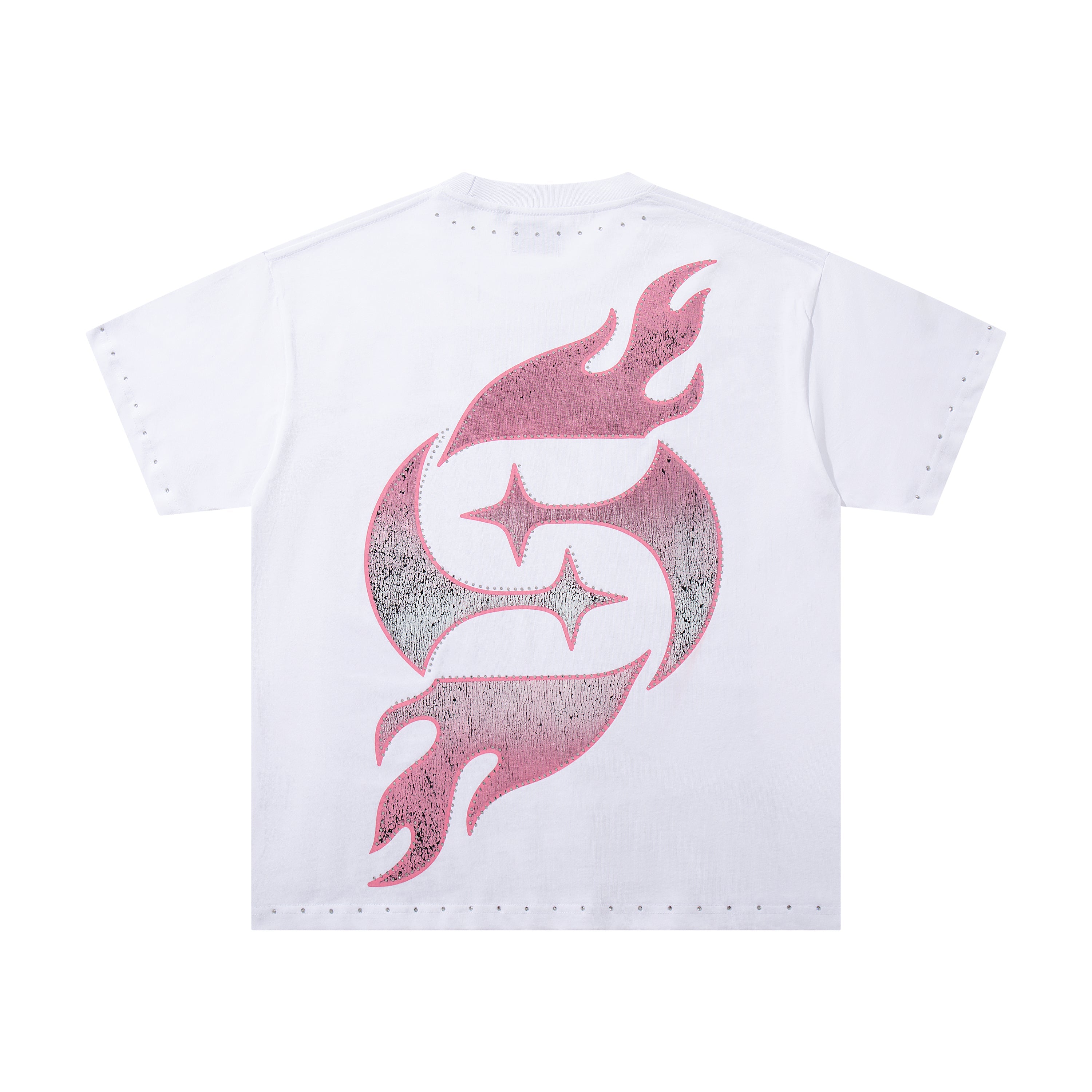 SUPPLY Dragon Flame Graphic Oversized White T-Shirt