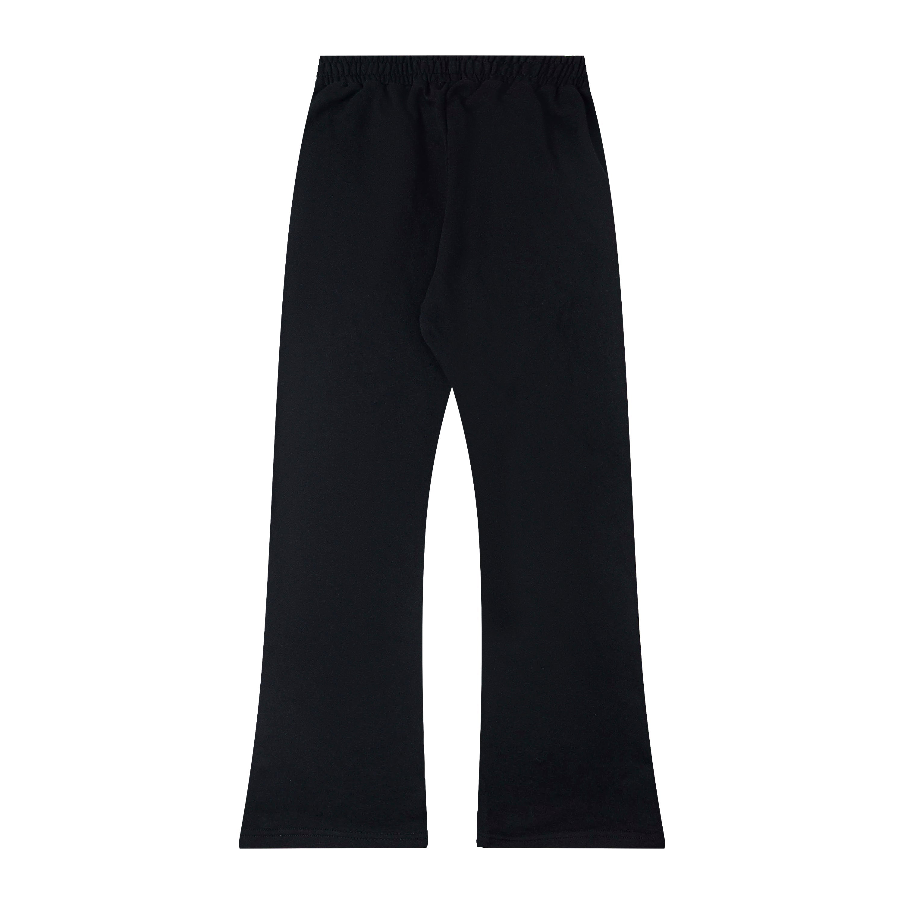 Mixed Emotions Black Studded Flare Graphic Sweat Pants