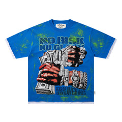 BKYS No Risk No Glory Oversized Graphic T‑Shirt