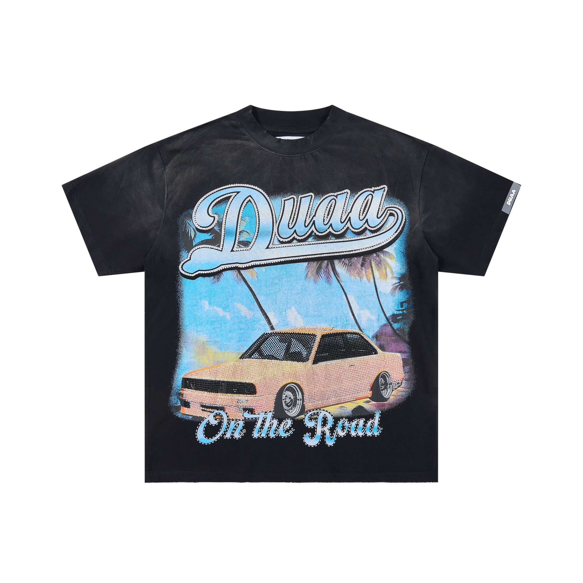 DUAA On The Road Lowrider Tropical Vintage Graphic Tee