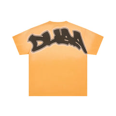 DUAA Gorilla Spike‑Chain Gradient Orange Graphic Tee