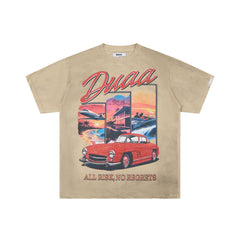 DUAA All Risk No Regrets Luxury Retro Lifestyle Collage Graphic Tee