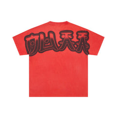 DUAA Roaring Panther Vintage Red Graphic Tee