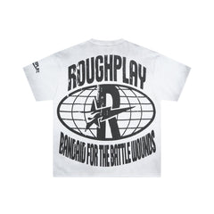 Roughplay I Love Roughplay Skull‑Heart Vintage Washed Distressed Tee