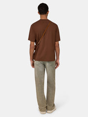 AMIRI SCRIPT TEE - Tobacco