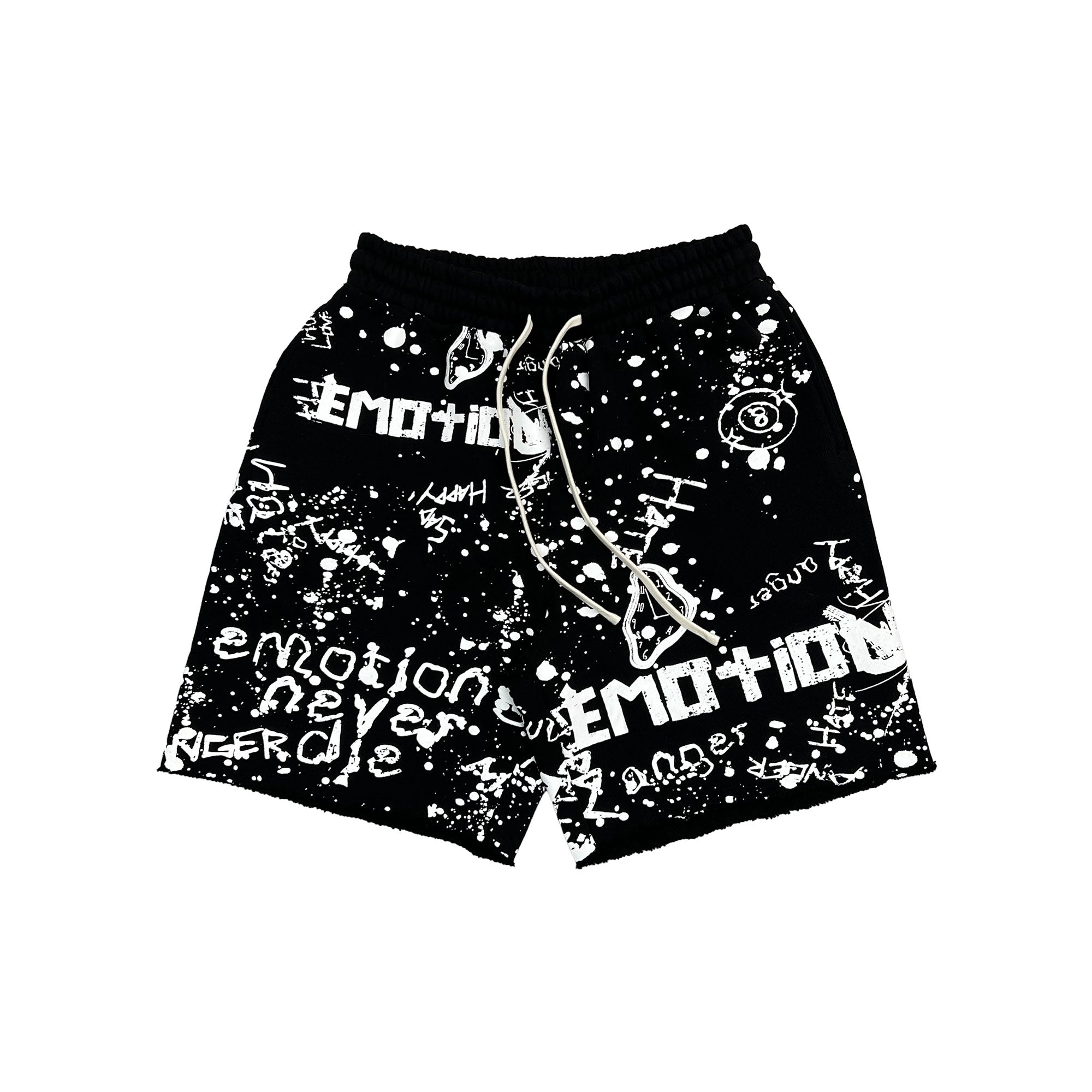 Black “Graffiti” Shorts