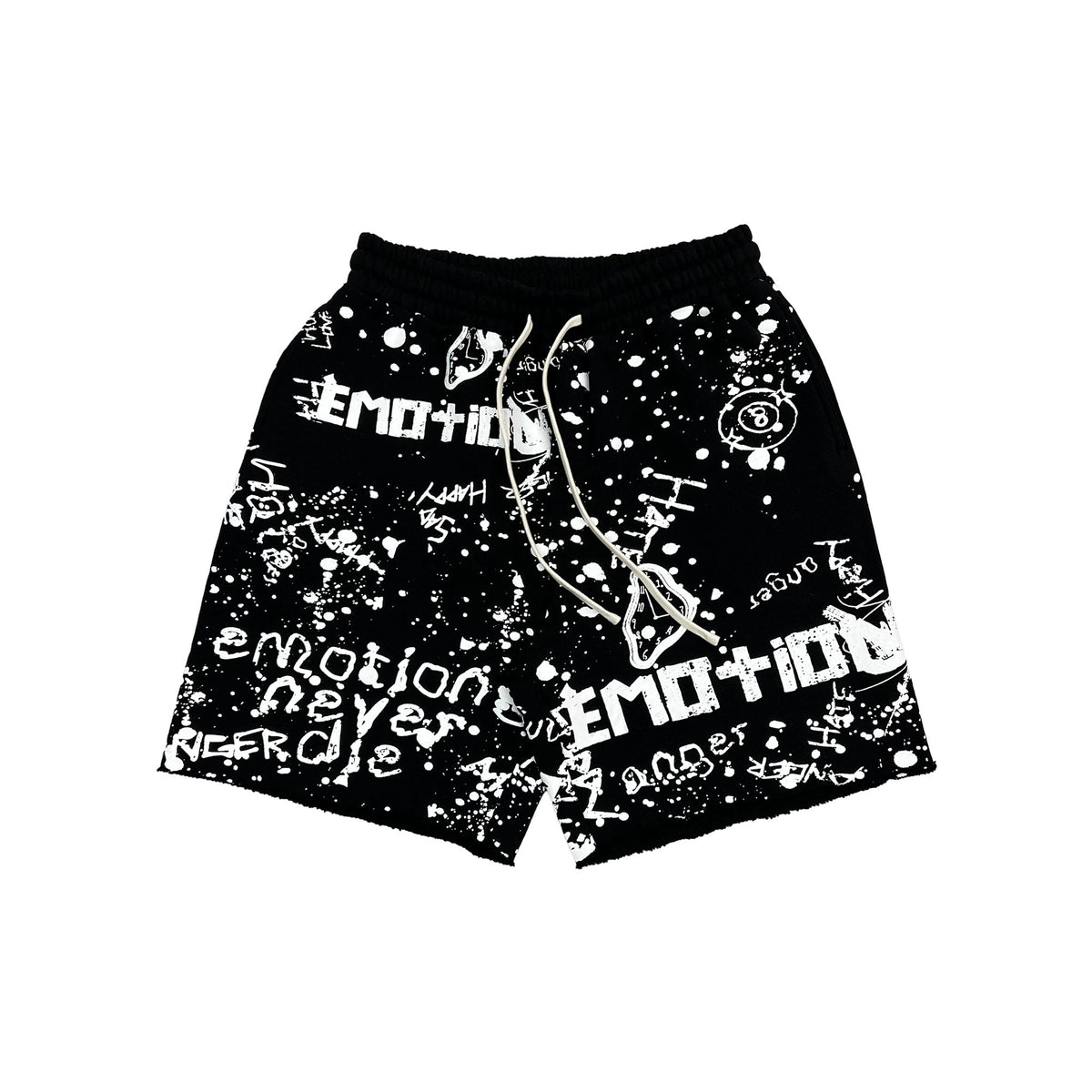 Black “Graffiti” Shorts
