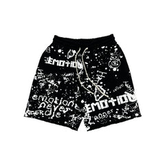 Black “Graffiti” Shorts