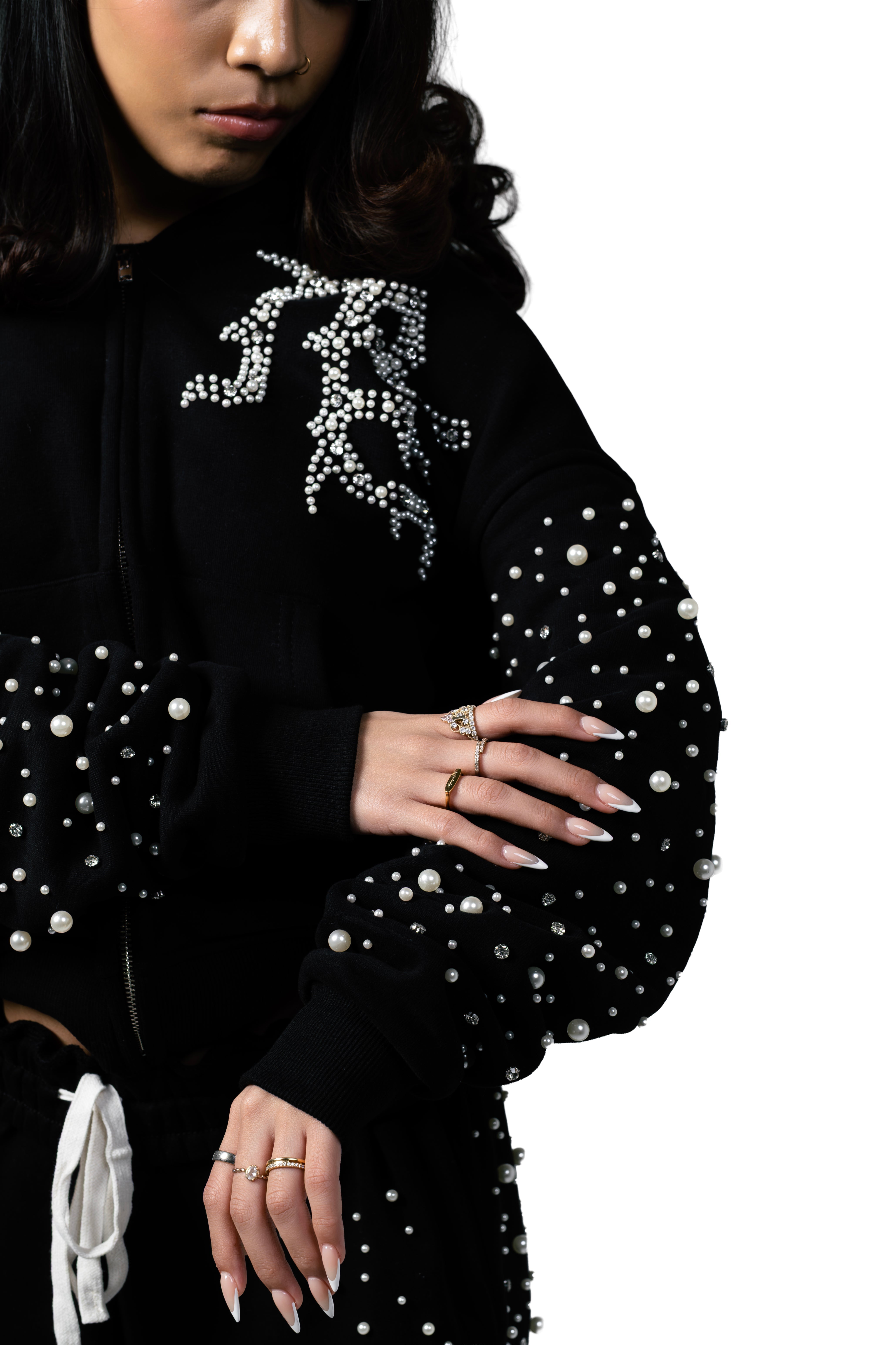 Black ‘Pearl’ Hoodie