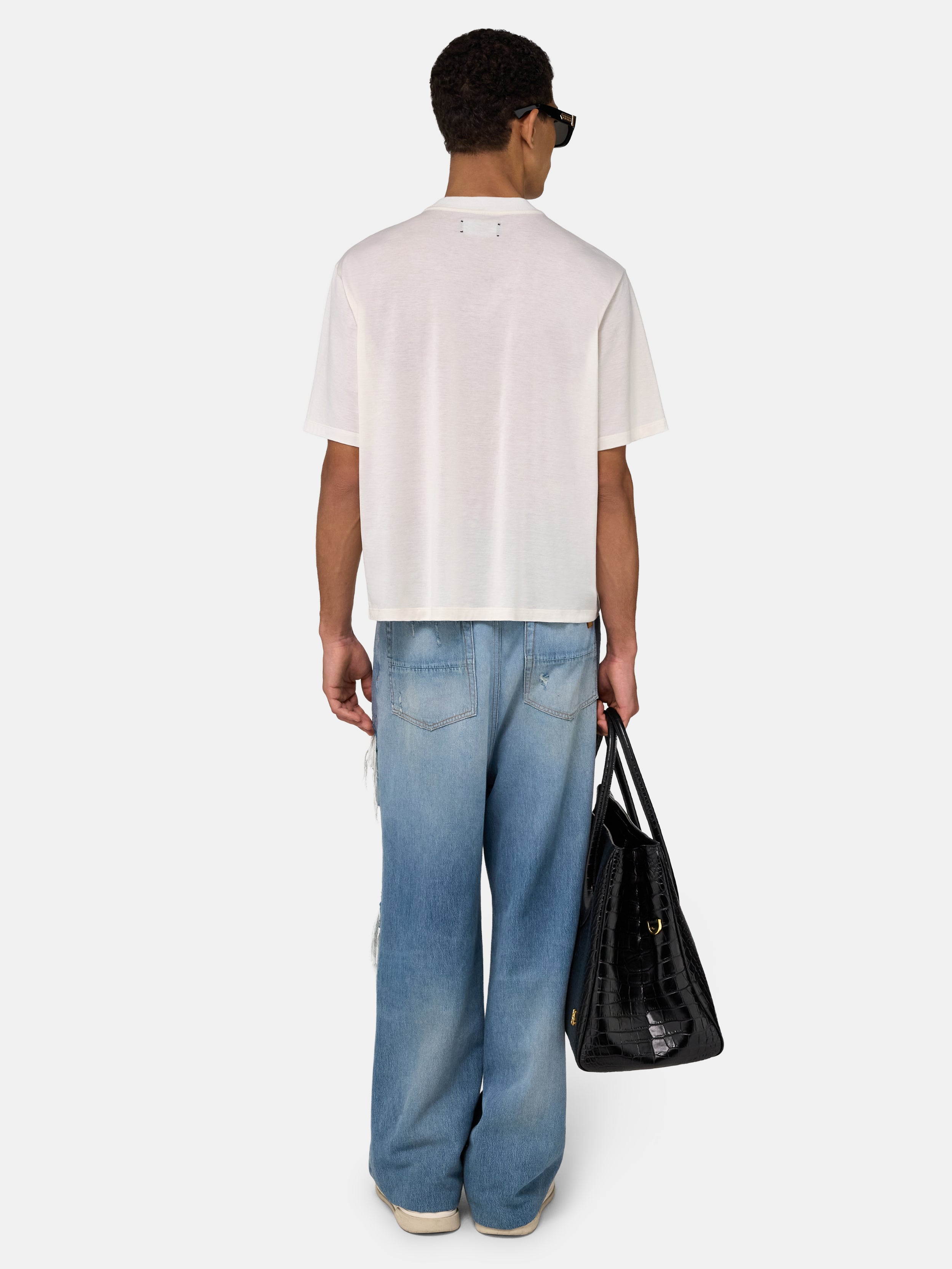 AMIRI SOUTH CALI BOX TEE - Ivory