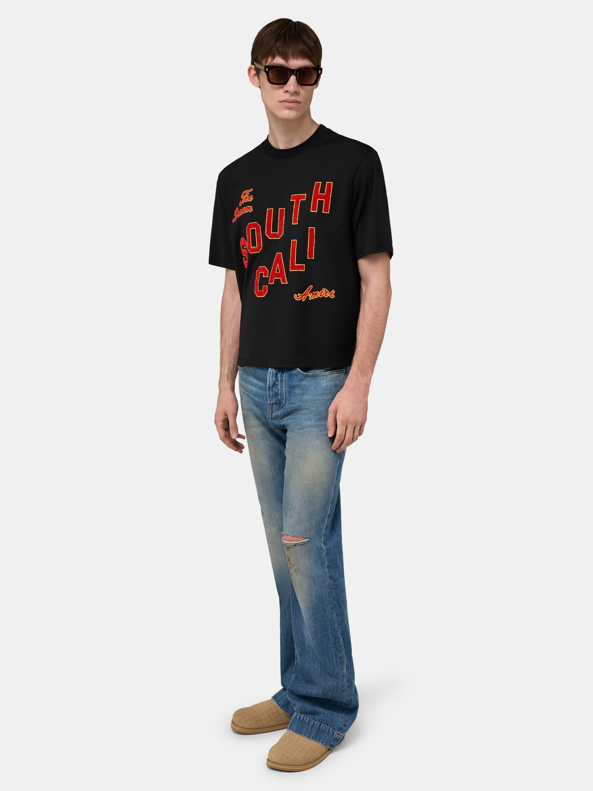 AMIRI SOUTH CALI BOX TEE - Black