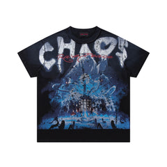 Rare Peace The End Of An Era Gothic Graphic Oversized Black T-Shirt