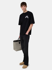 AMIRI HOLLYWOOD LIGHTWEIGHT JERSEY SKATE TEE - Black