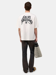 AMIRI HOLLYWOOD LIGHTWEIGHT JERSEY SKATE TEE - Ivory