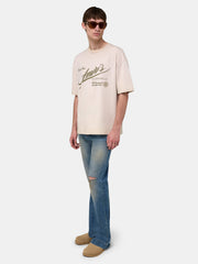 AMIRI QUALITY GOODS OVERSIZED TEE - Alabaster