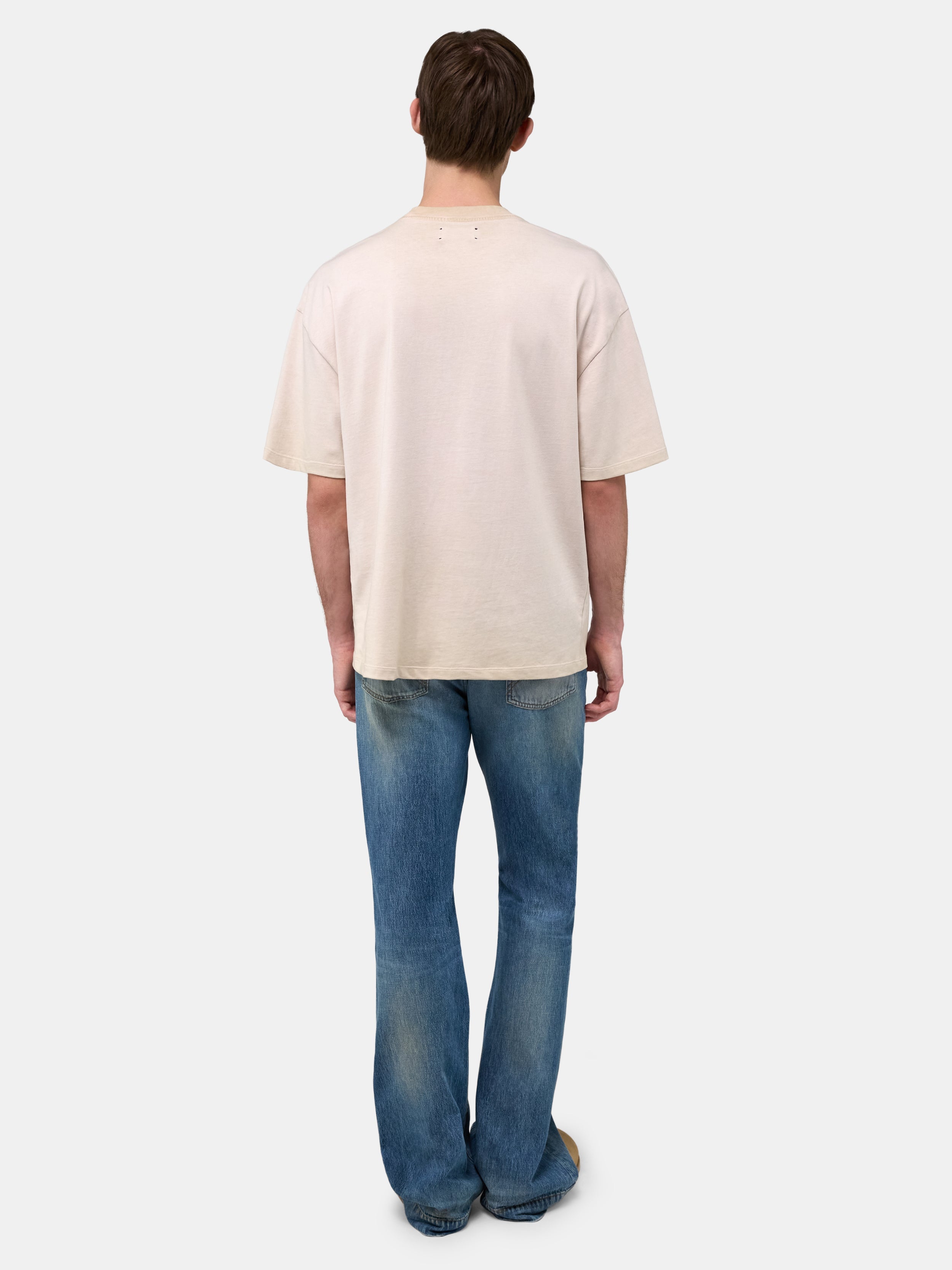 AMIRI QUALITY GOODS OVERSIZED TEE - Alabaster