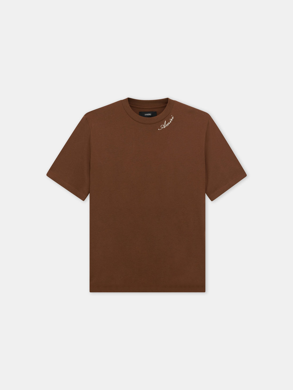 AMIRI SCRIPT TEE - Tobacco