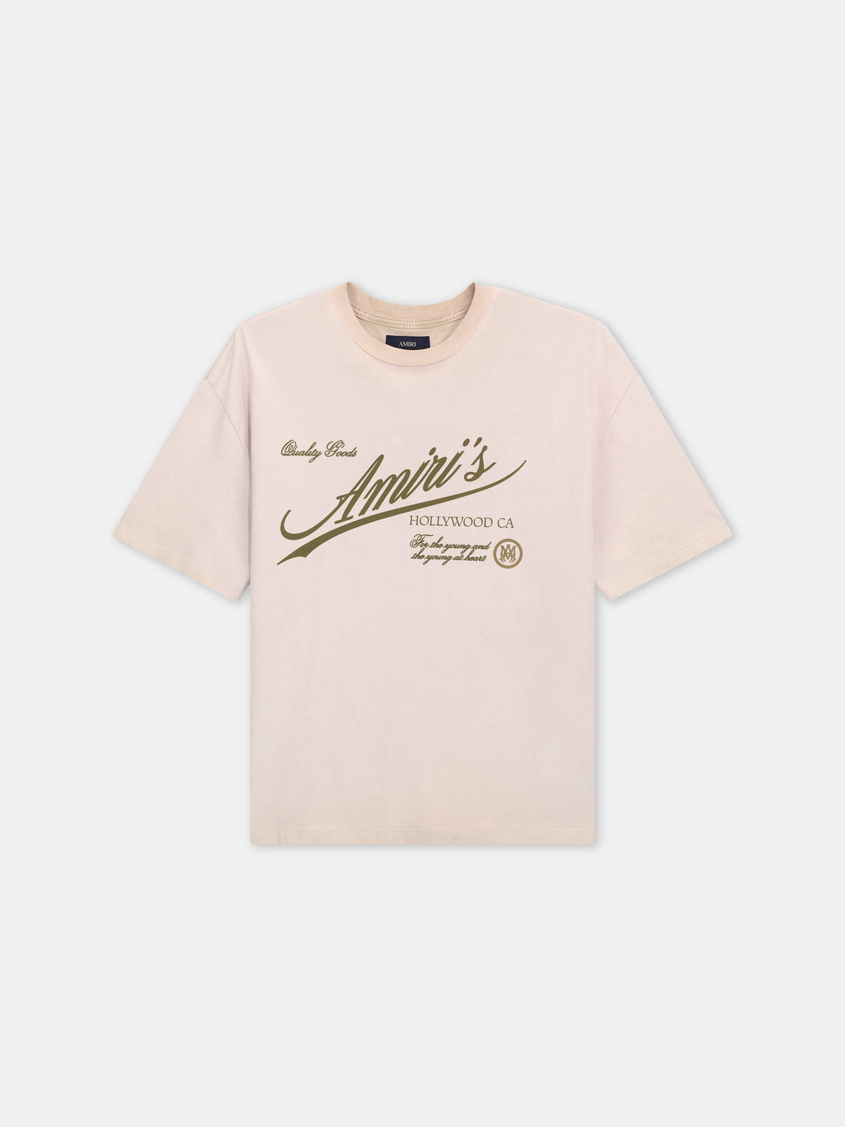 AMIRI QUALITY GOODS OVERSIZED TEE - Alabaster