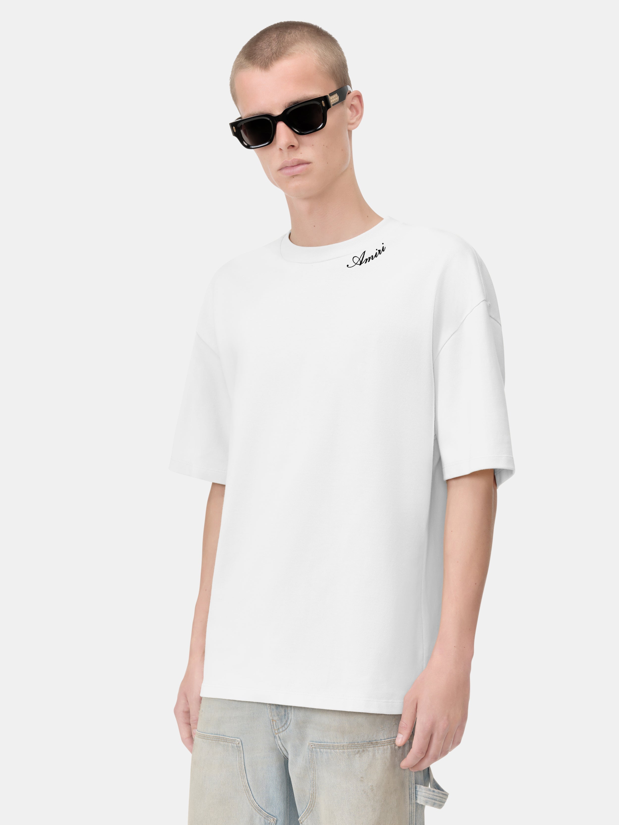 AMIRI SCRIPT TEE - White