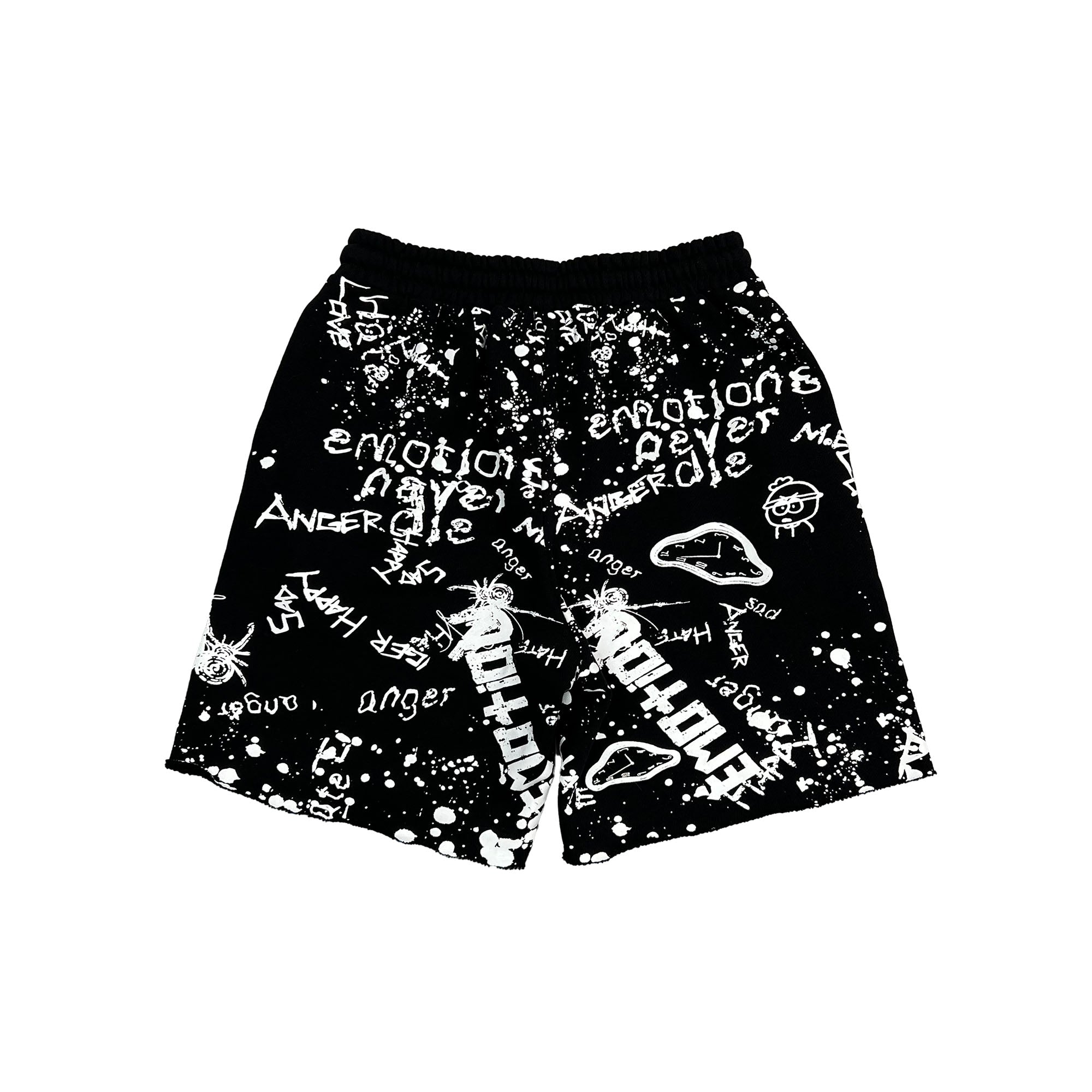 Black “Graffiti” Shorts